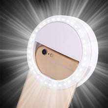 Load image into Gallery viewer, Universal Selfie LED Ring Flash Light Portable Mobile Phone 36 LEDS Selfie Lamp Luminous Ring Clip For iPhone 8 7 6 Plus Samsung