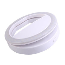 Load image into Gallery viewer, Universal Selfie LED Ring Flash Light Portable Mobile Phone 36 LEDS Selfie Lamp Luminous Ring Clip For iPhone 8 7 6 Plus Samsung
