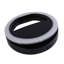 Load image into Gallery viewer, Universal Selfie LED Ring Flash Light Portable Mobile Phone 36 LEDS Selfie Lamp Luminous Ring Clip For iPhone 8 7 6 Plus Samsung